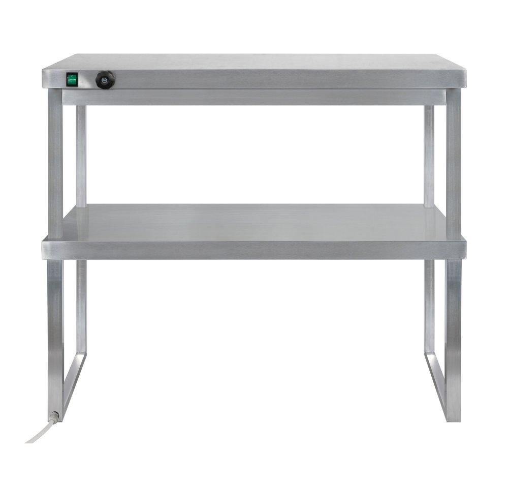 Полка настольная 2-х ярусная комбинированная Luxstahl ПНТК2 15/3