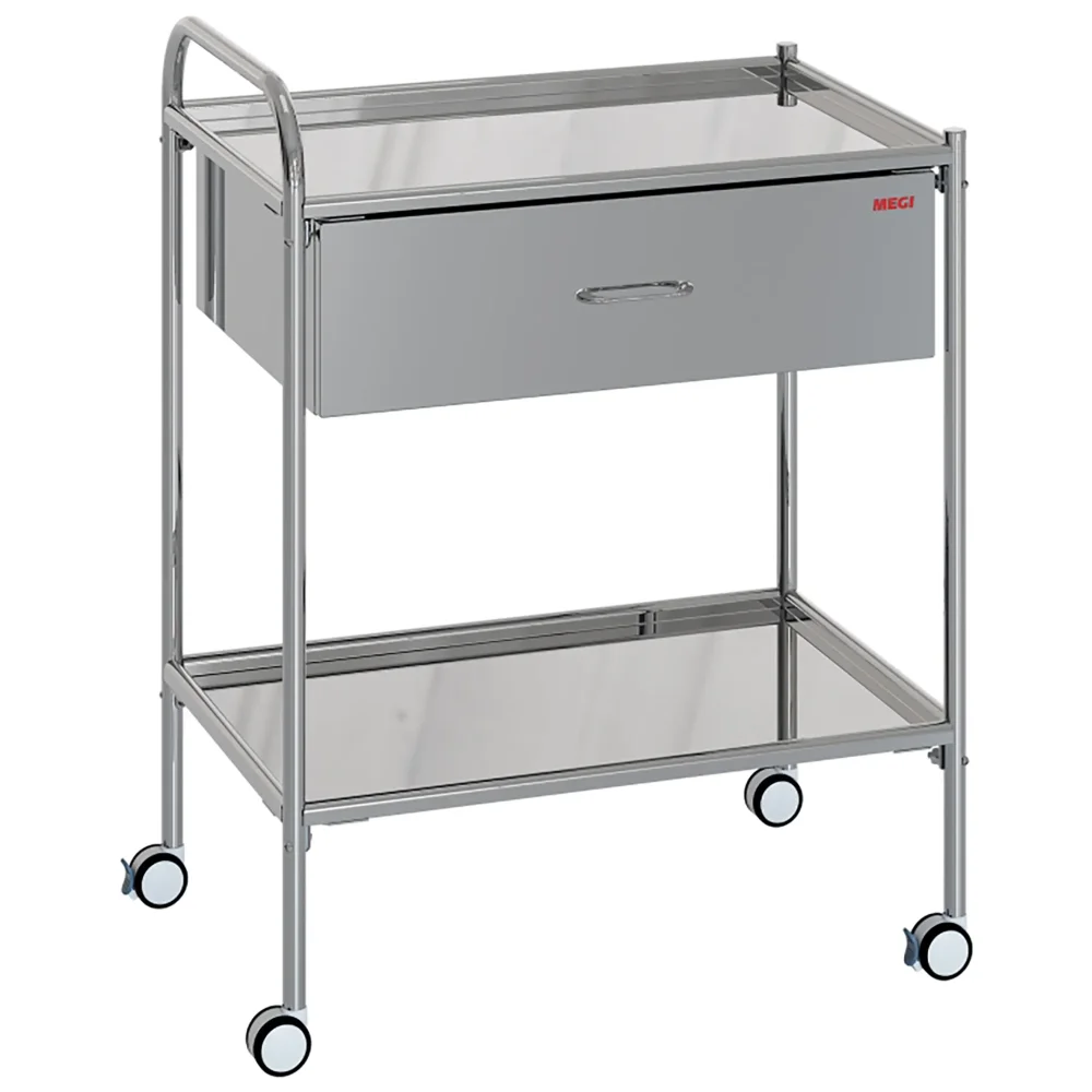 Столик манипуляционный из нержавеющей стали 4Hospitals МСК-5548