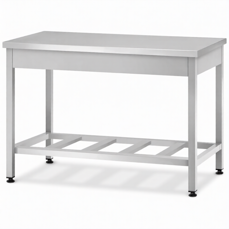 Стол производственный СПРп - 860х1200х800 «Profi Ral» (полка-решетка)