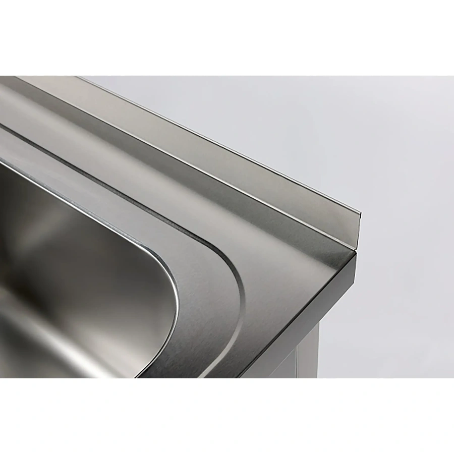 Ванна моечная цельнотянутая с рабочей поверхностью с бортом ВМЦР/1-10/7-БП