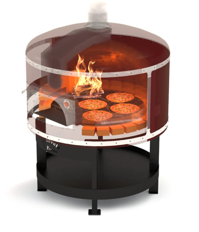Пицца-печь дровяная GRILLVETT IL FORNO 1200 на подставке