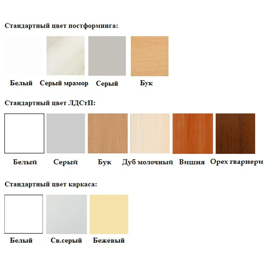 Тумба стационарная на металлокаркасе СЛ-11.1 (постформинг серый, ЛДСП белый, каркас белый)