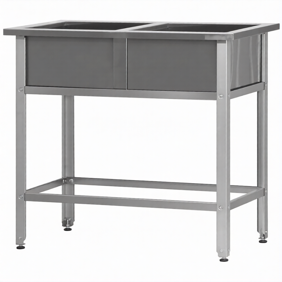 Ванна моечная ВМСр - 500/2  2 отв. д/смесит.