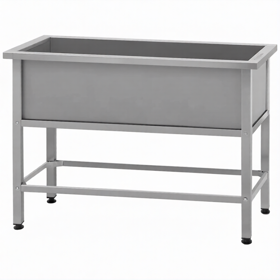 Ванна моечная ВМСн 1350 (860х1350х700)  1 м/о 350х1250х600 (ножка проф., тр. 40х40)